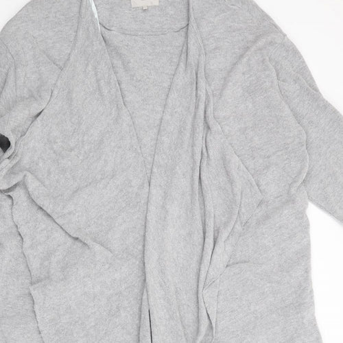 Great Plains Womens Grey V-Neck  Cotton Cardigan Jumper Size S