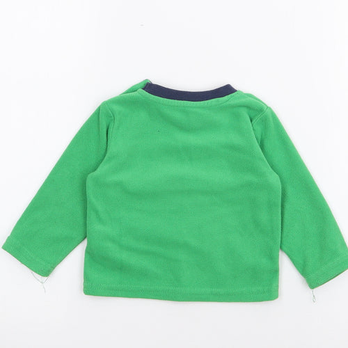 Early Days Baby Green  Polyester Pullover Jumper Size 6-9 Months  Button - Dinosaur