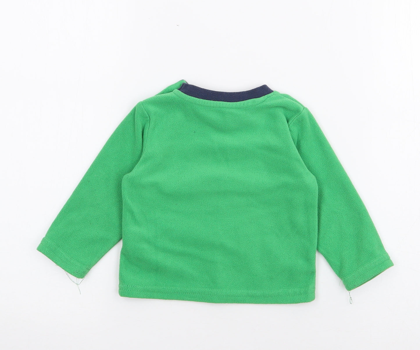 Early Days Baby Green  Polyester Pullover Jumper Size 6-9 Months  Button - Dinosaur