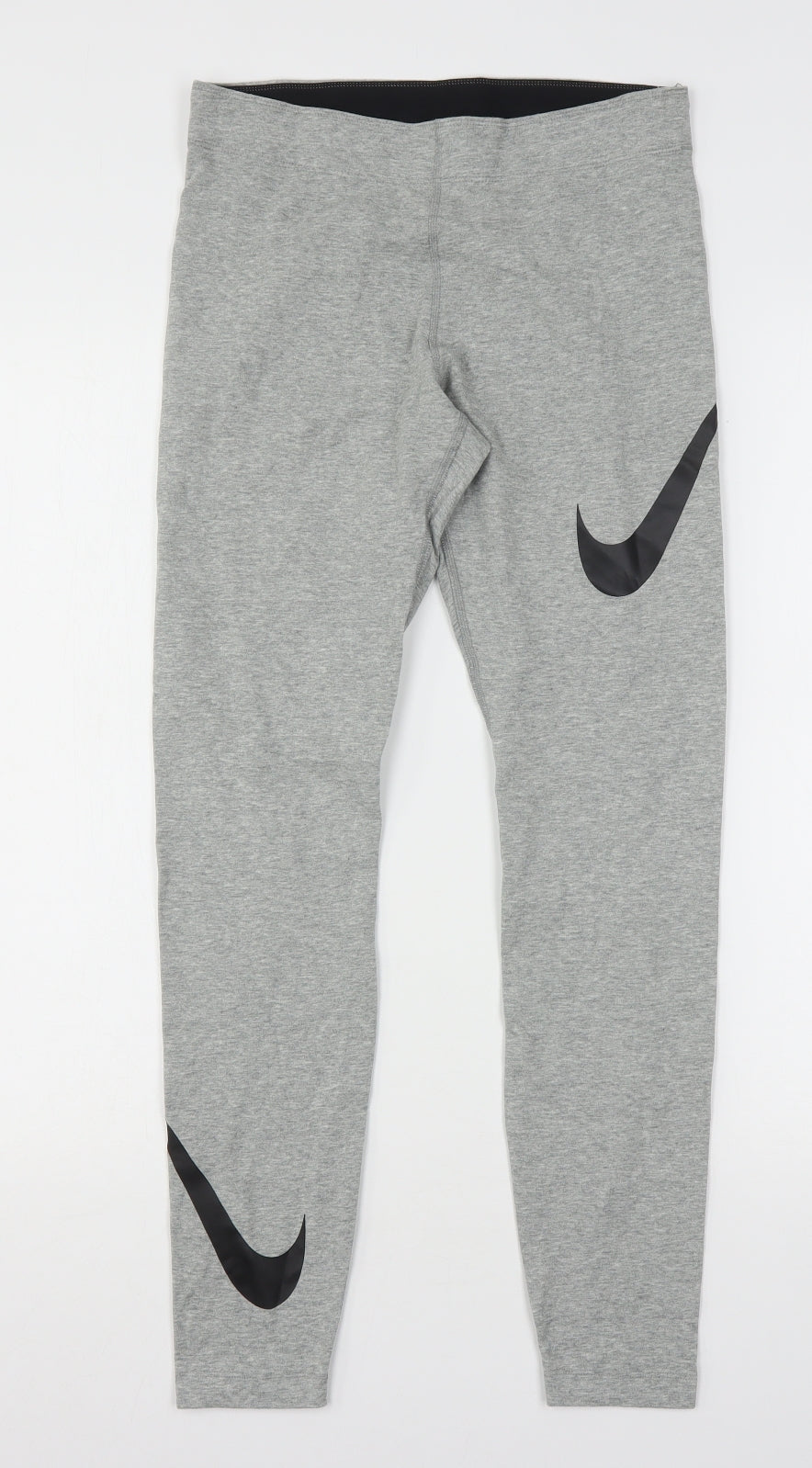 Nike Womens Grey  Cotton Capri Leggings Size M L28 in Regular
