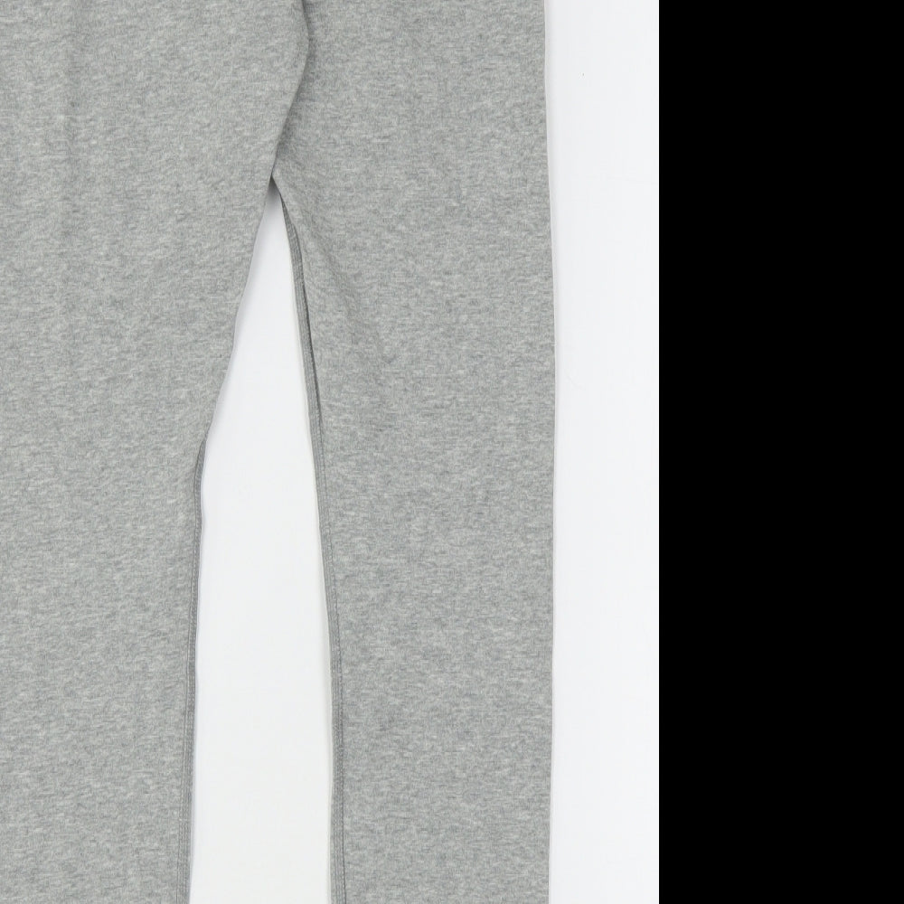 Nike Womens Grey  Cotton Capri Leggings Size M L28 in Regular