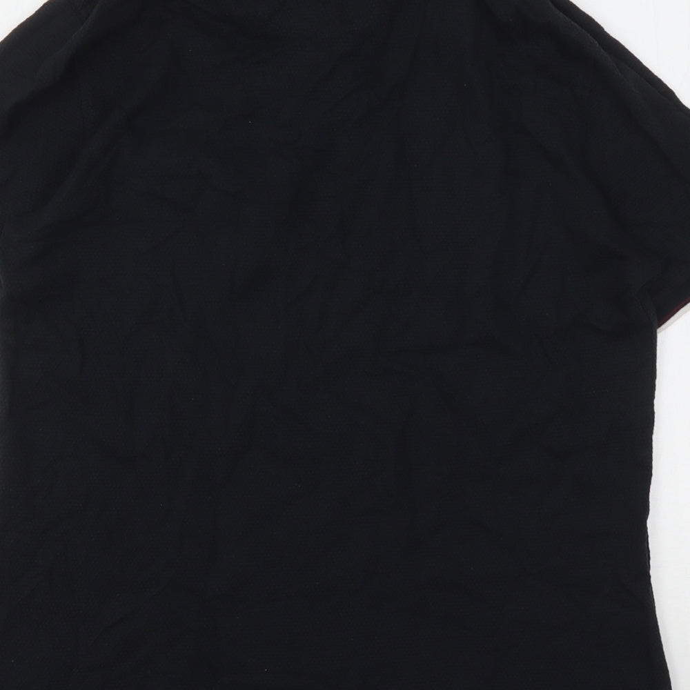 Primark Mens Black  Cotton  Polo Size M Collared