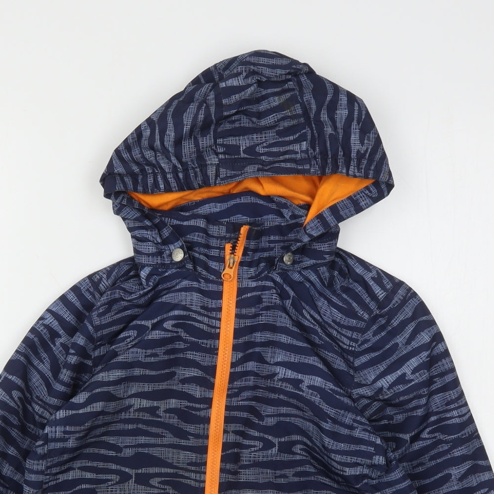 name it Boys Multicoloured Animal Print  Rain Coat Coat Size 7 Years