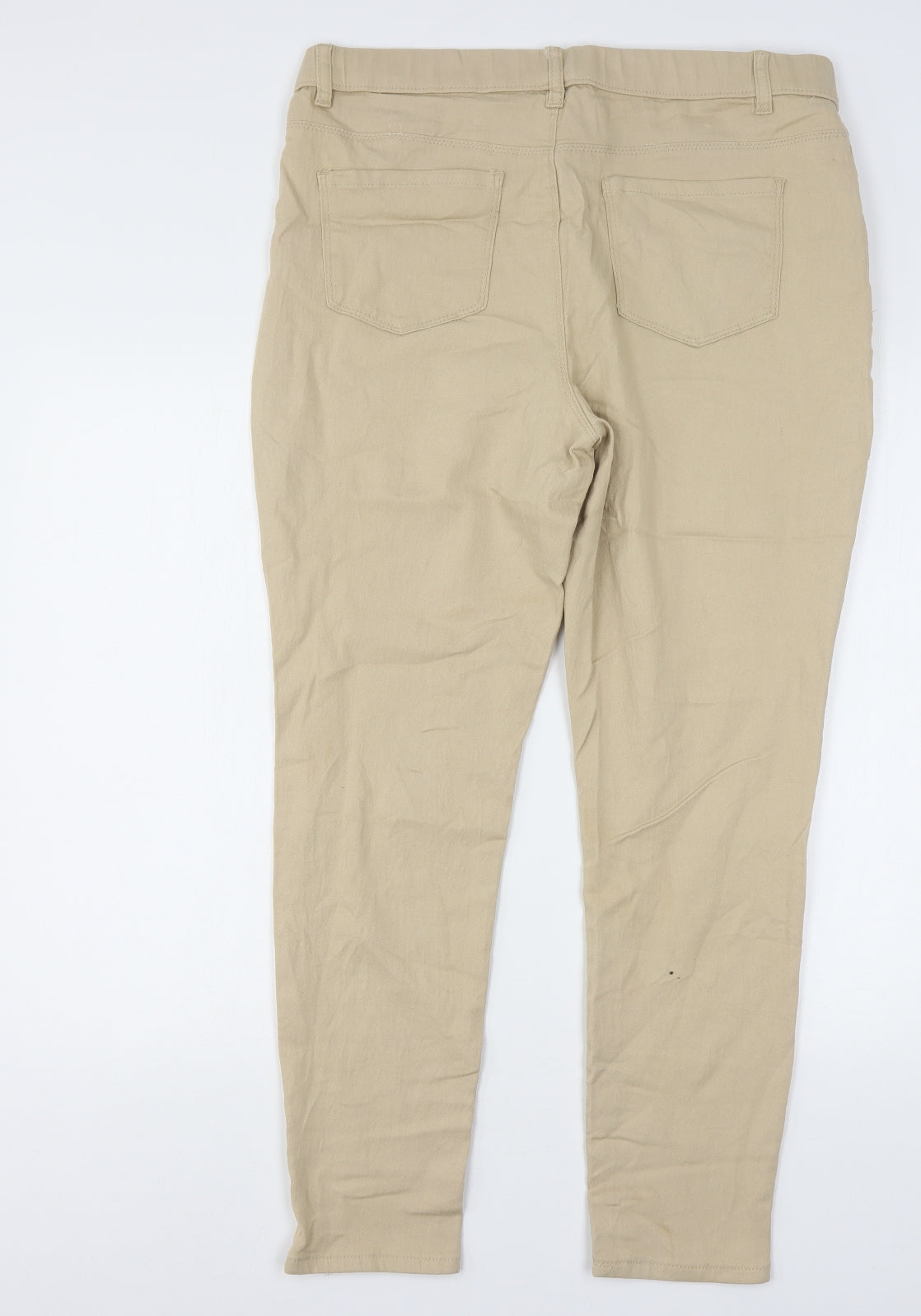 PEP&CO Womens Beige  Cotton Jegging Jeans Size 16 L29 in Regular