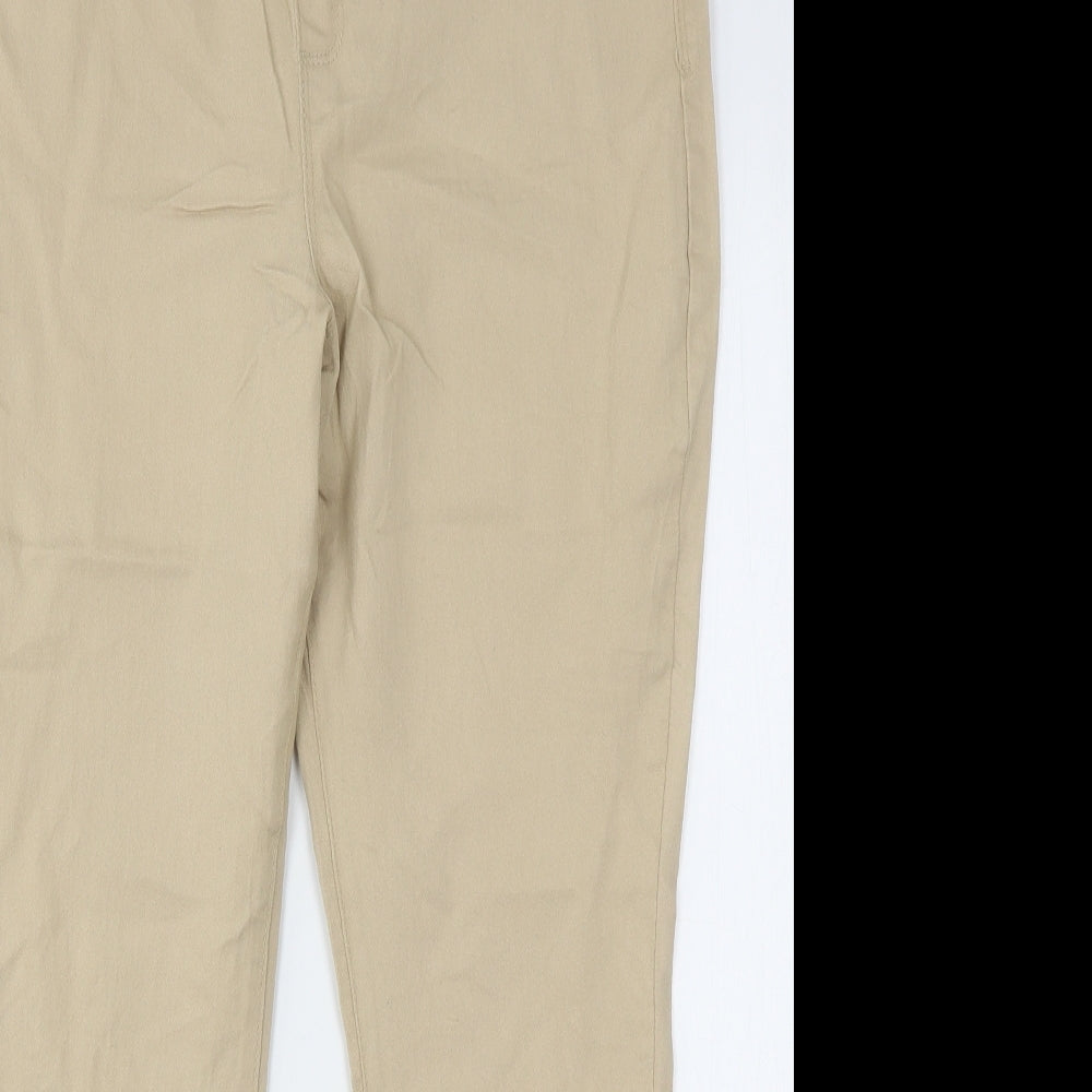 PEP&CO Womens Beige  Cotton Jegging Jeans Size 16 L29 in Regular