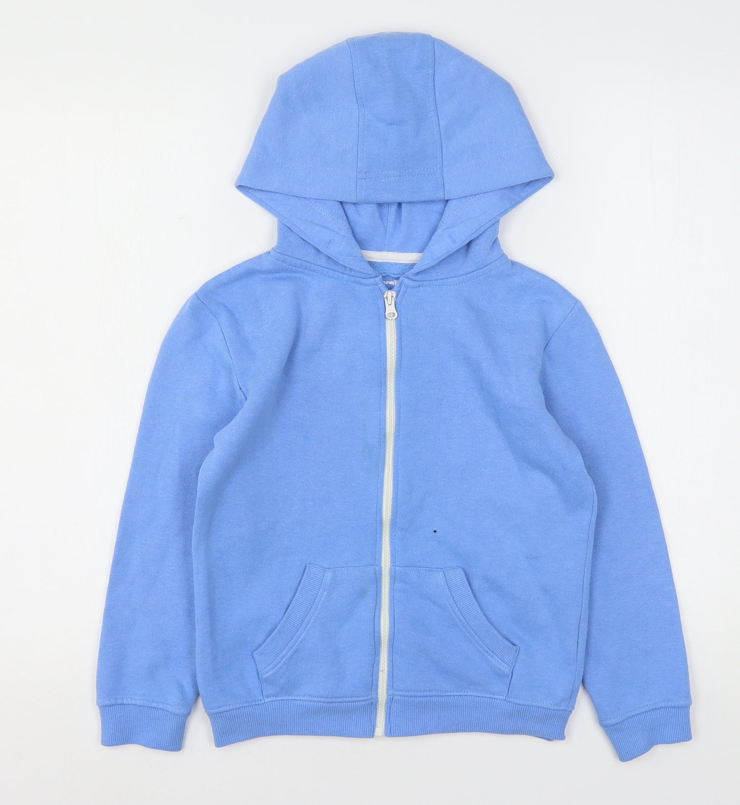 Young Dimension Girls Blue  Polyester Full Zip Hoodie Size 8-9 Years
