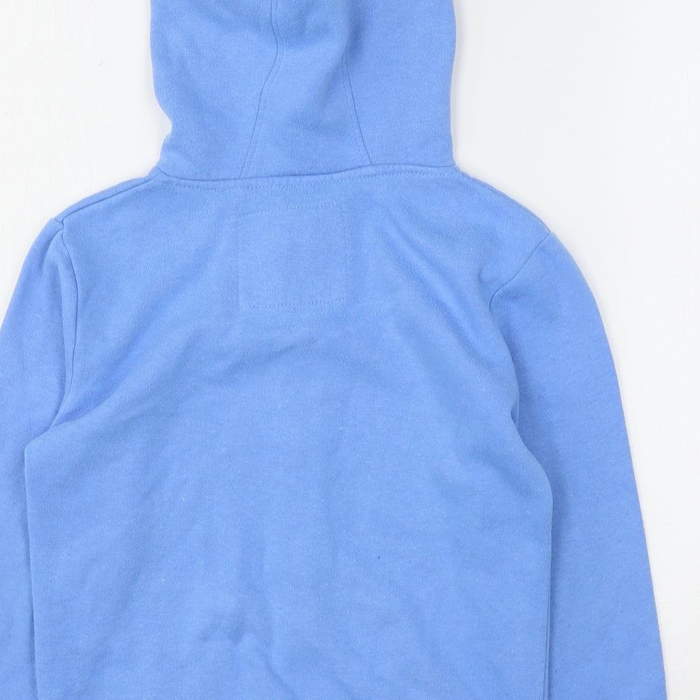 Young Dimension Girls Blue  Polyester Full Zip Hoodie Size 8-9 Years