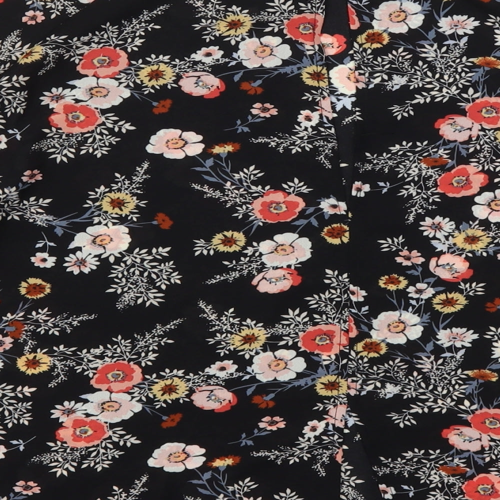 George Womens Multicoloured Floral Polyester Basic Blouse Size 24 Round Neck