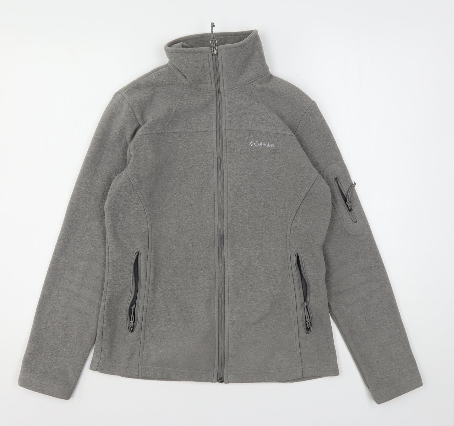 Columbia Womens Grey  Polyester Full Zip Sweatshirt Size S