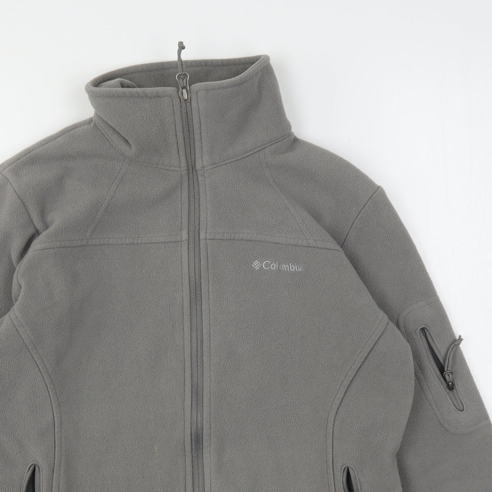 Columbia Womens Grey  Polyester Full Zip Sweatshirt Size S
