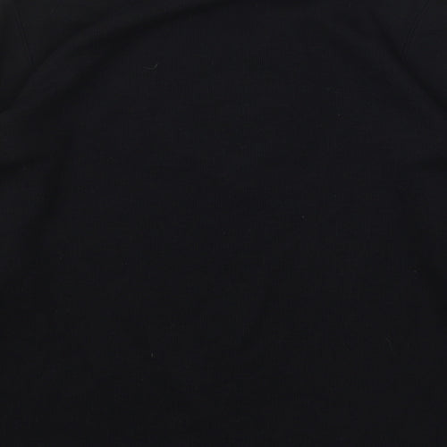 Bonmarché Womens Black  Polyester Basic T-Shirt Size S Round Neck