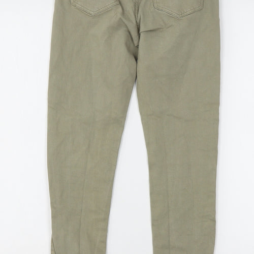 Denim & Co. Womens Green  Cotton Skinny Jeans Size 8 L27 in Regular