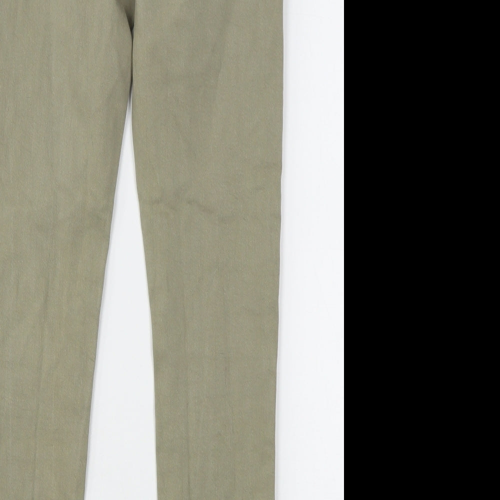 Denim & Co. Womens Green  Cotton Skinny Jeans Size 8 L27 in Regular