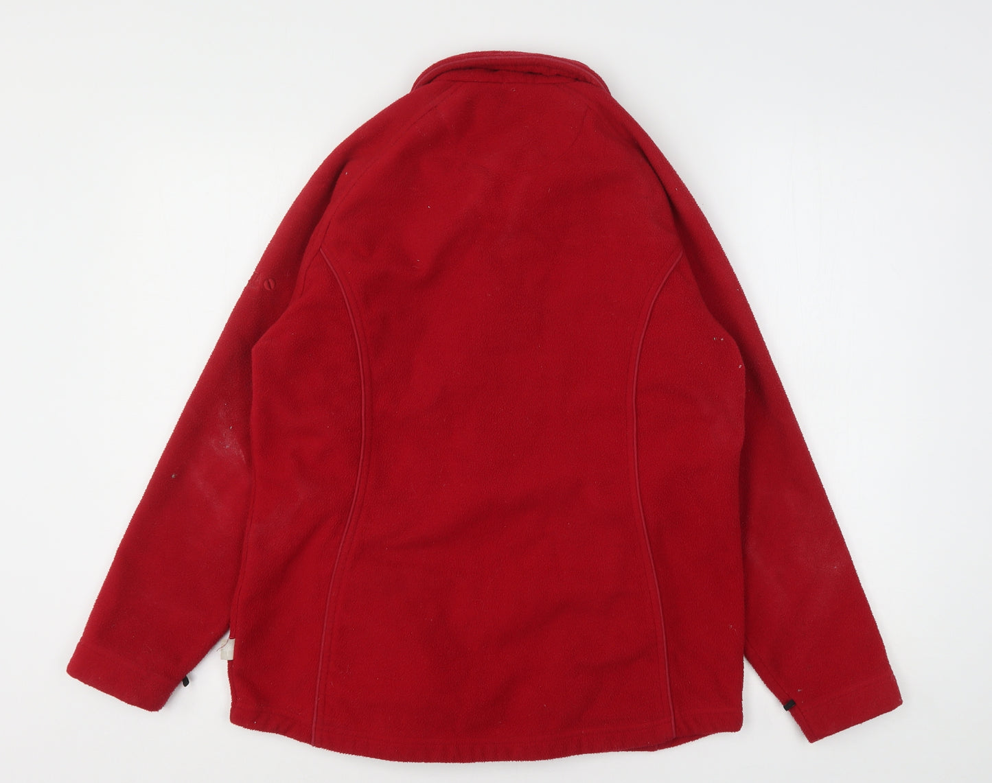 Regatta Womens Red  Polyester Full Zip Sweatshirt Size 10