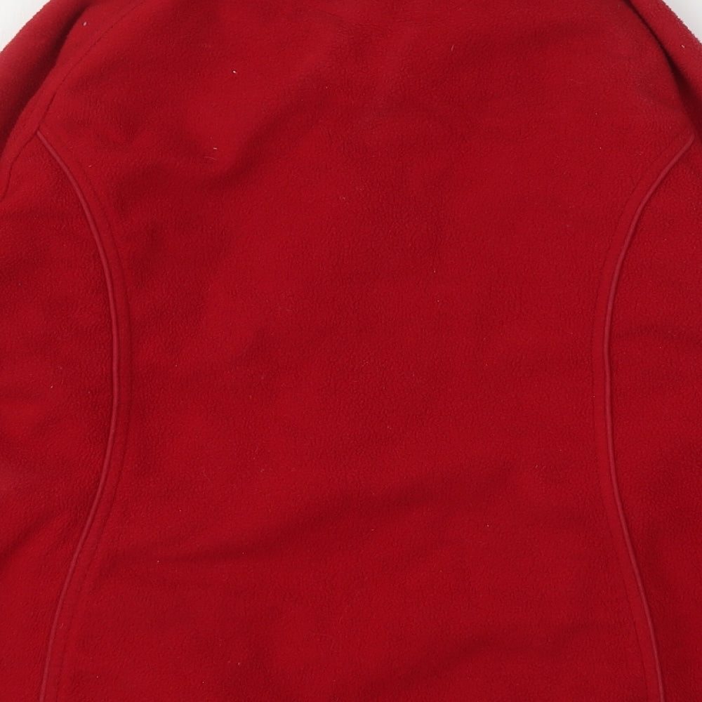 Regatta Womens Red  Polyester Full Zip Sweatshirt Size 10