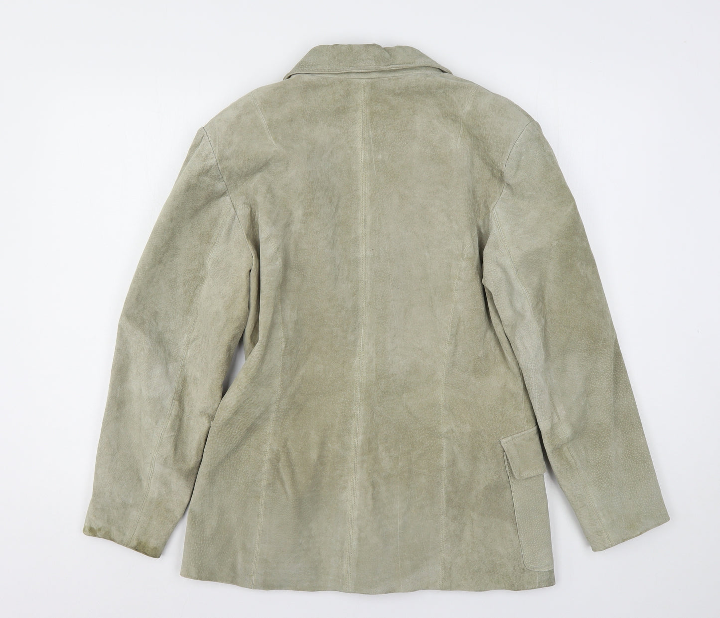 Preworn Womens Green   Jacket Blazer Size 10  Button