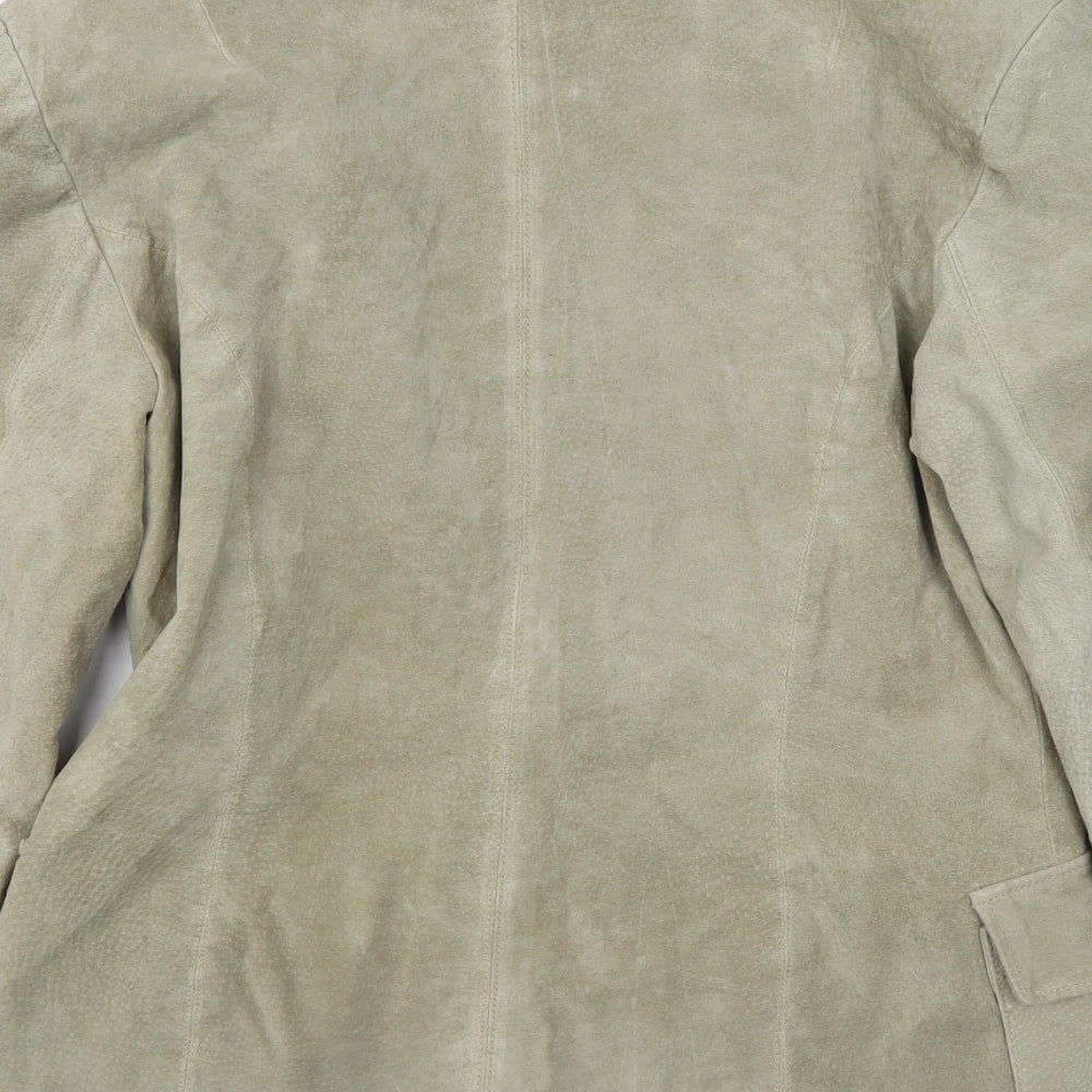 Preworn Womens Green   Jacket Blazer Size 10  Button