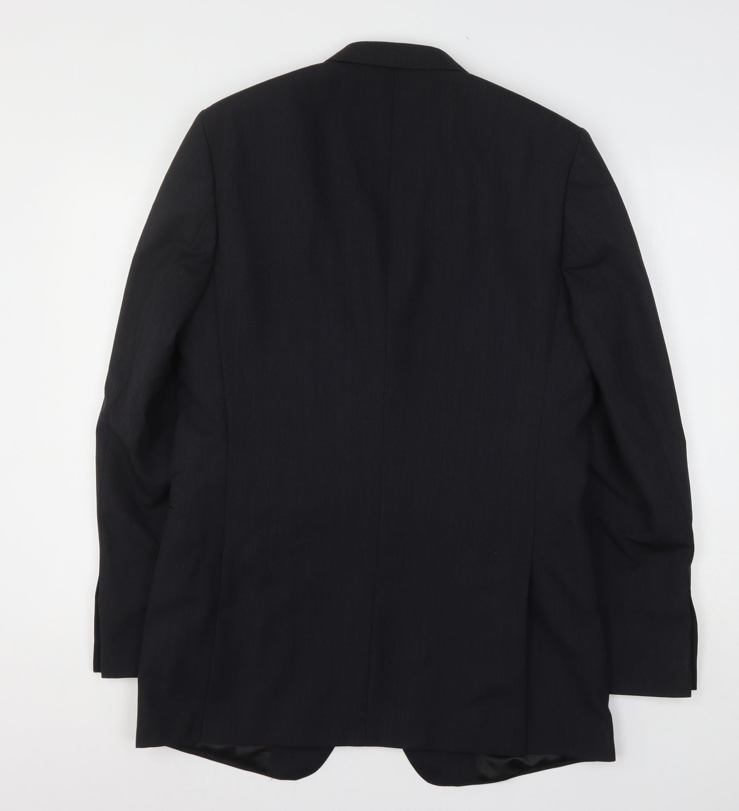 Jaeger Mens Black  Wool Jacket Suit Jacket