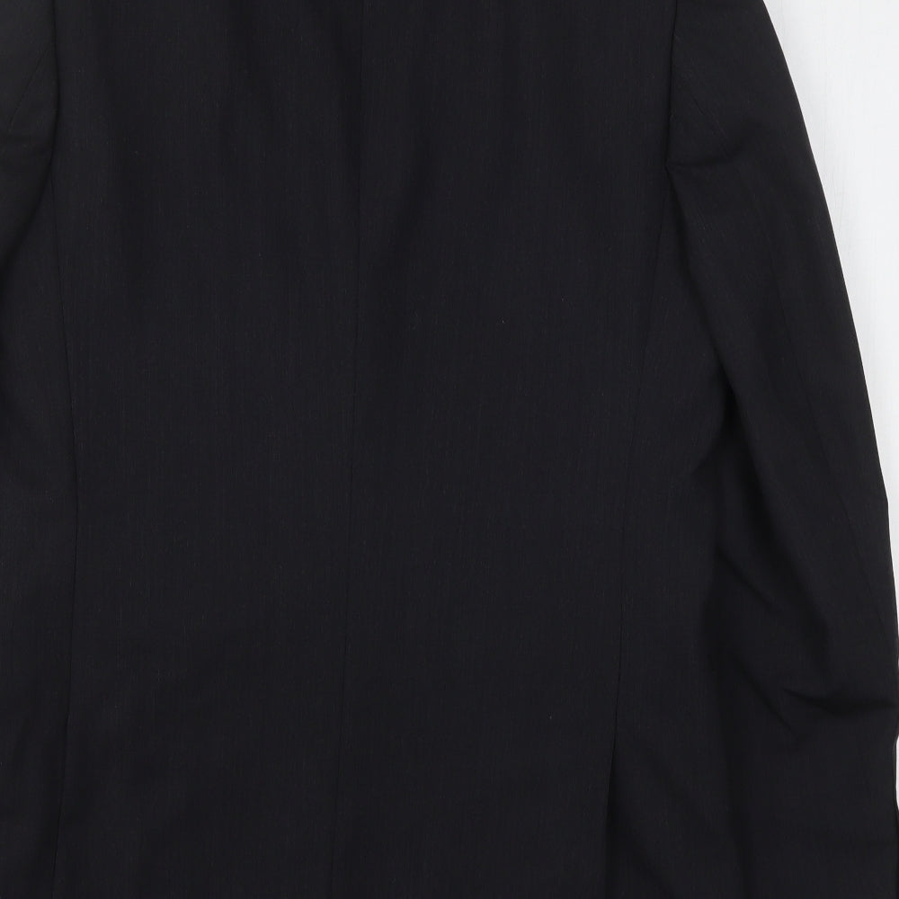 Jaeger Mens Black  Wool Jacket Suit Jacket