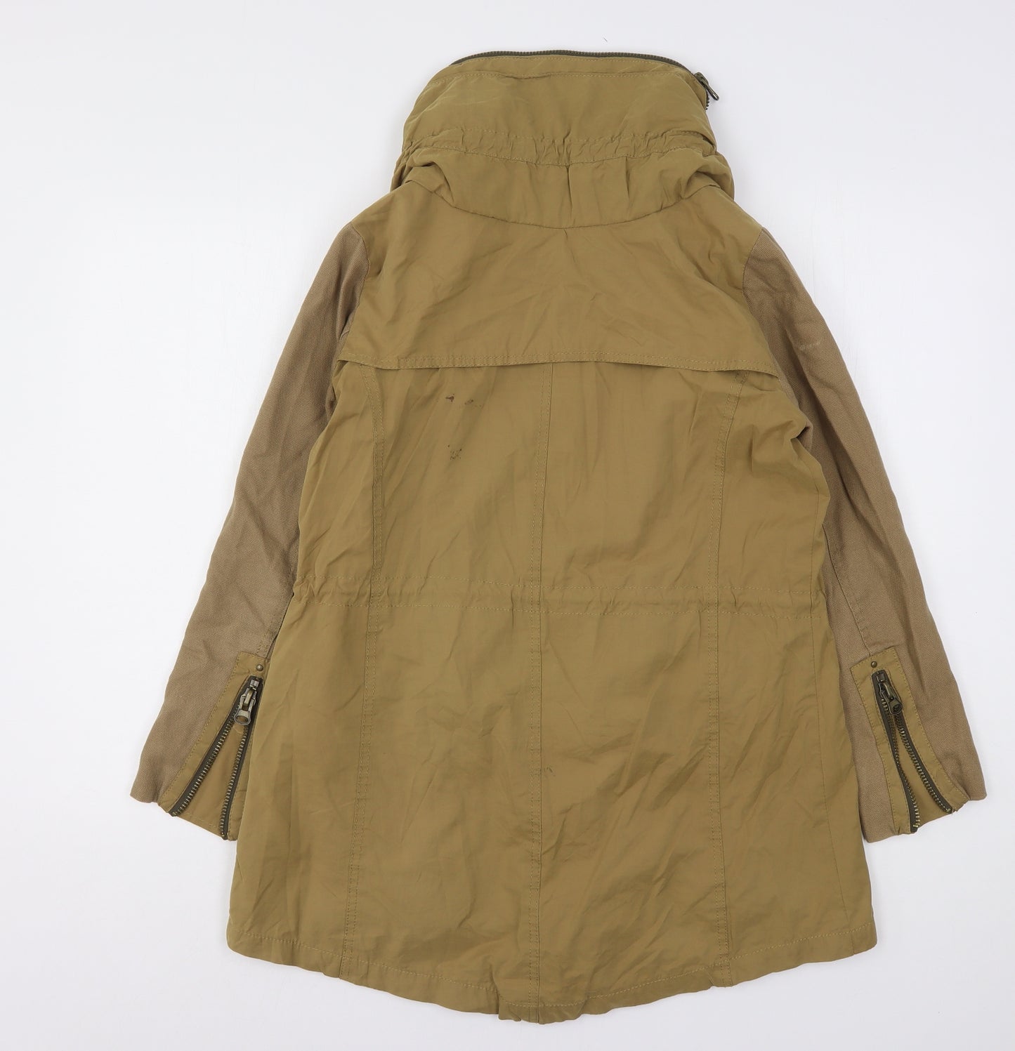 Zara Womens Beige   Parka Coat Size M