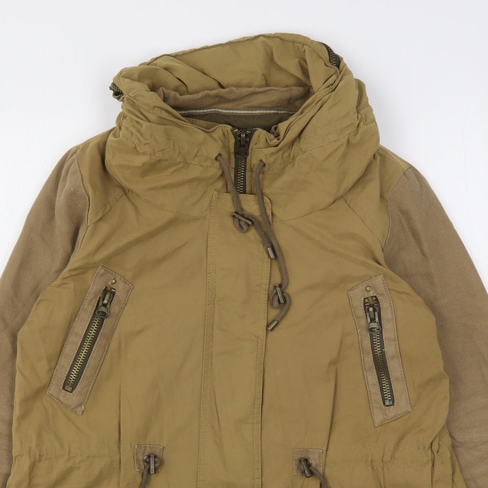 Zara Womens Beige   Parka Coat Size M
