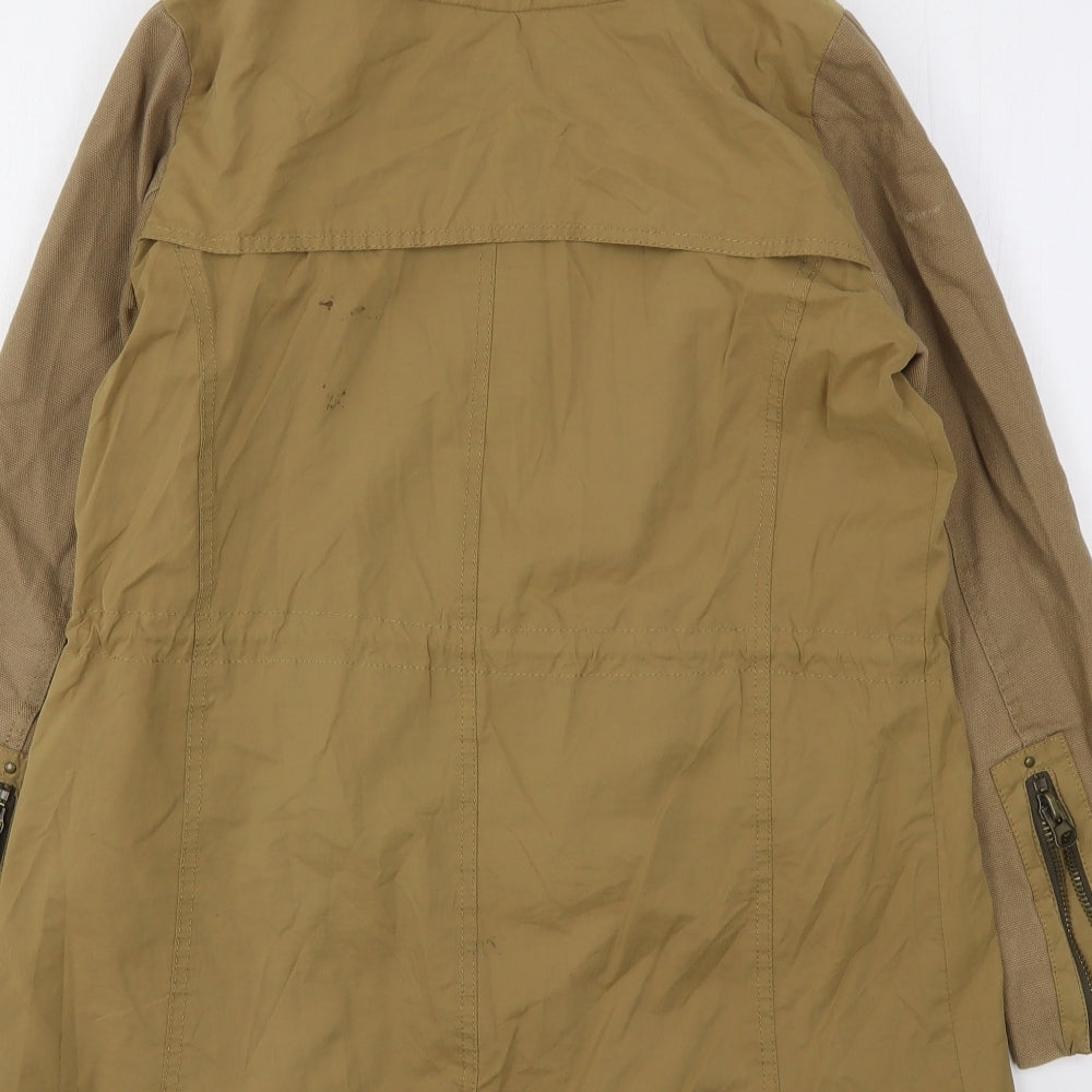 Zara Womens Beige   Parka Coat Size M