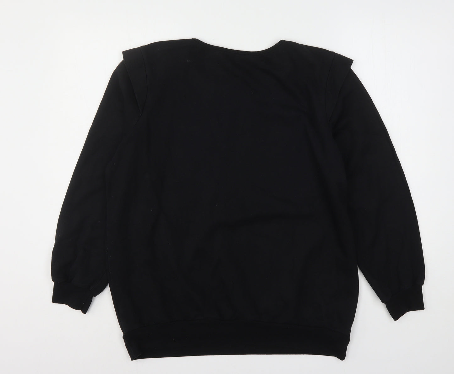 George Womens Black  Cotton Pullover Sweatshirt Size 12