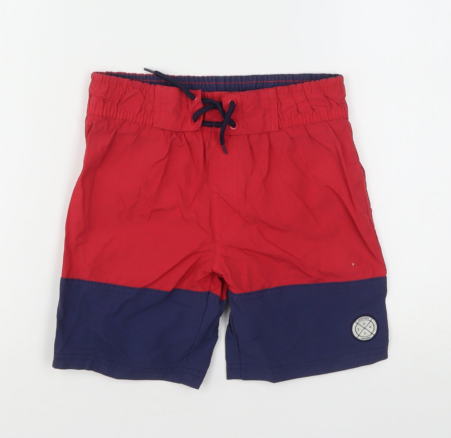 Rebel Boys Multicoloured Colourblock Polyester Bermuda Shorts Size 7-8 Years  Regular Drawstring - Swim Shorts