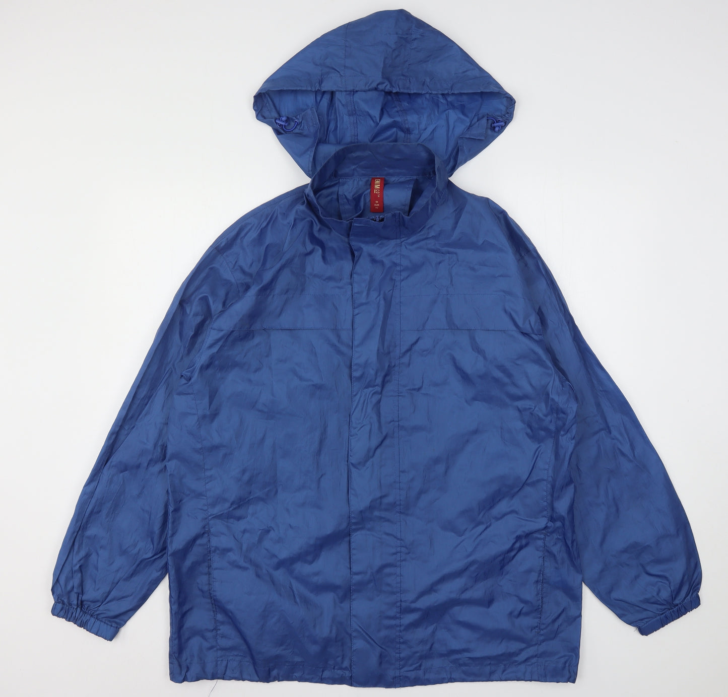 Denim & Co. Womens Blue   Rain Coat Coat Size 18