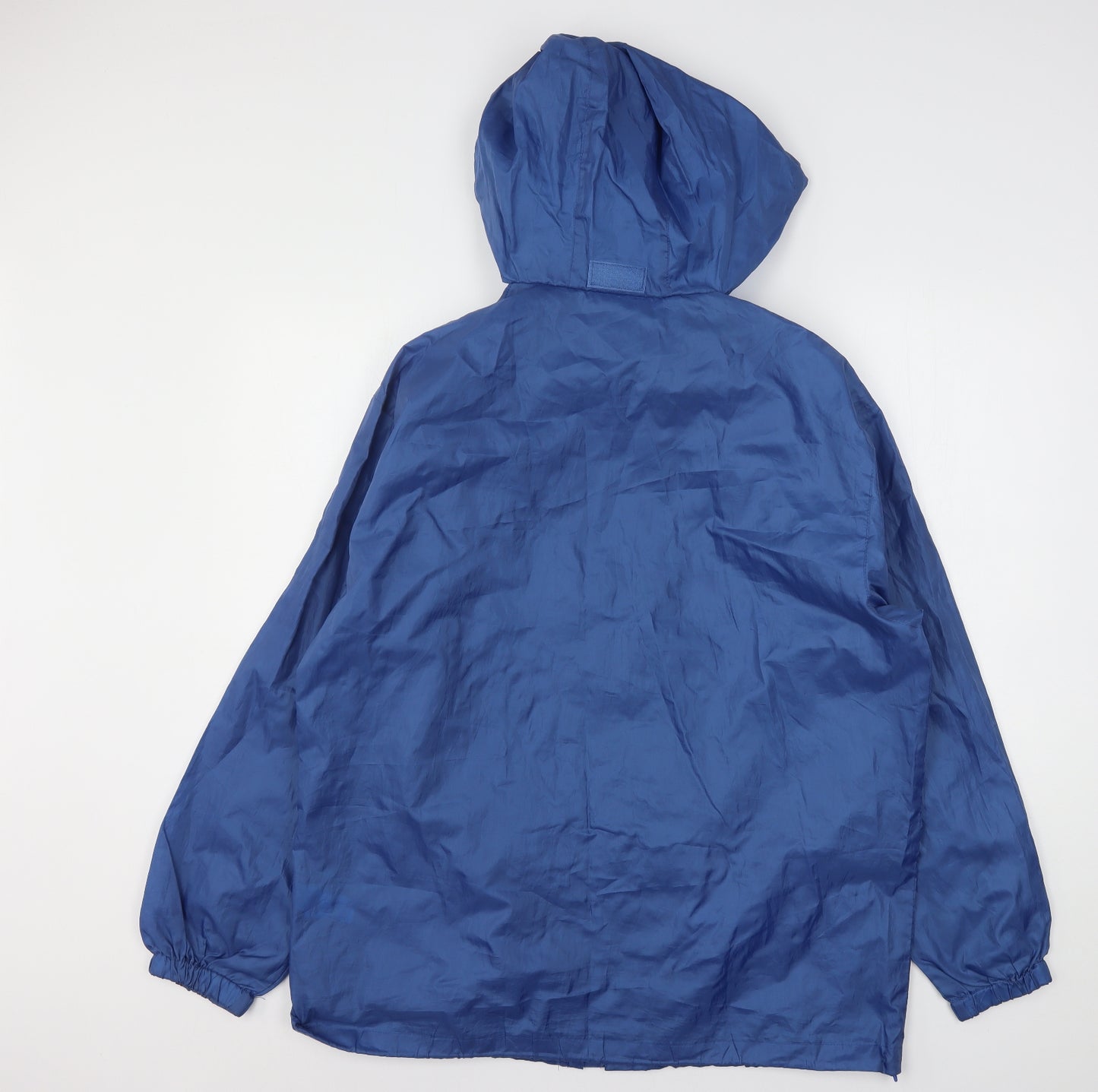 Denim & Co. Womens Blue   Rain Coat Coat Size 18