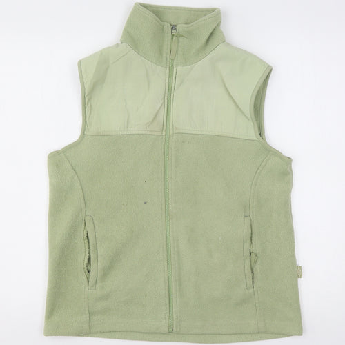 Bonmarché Womens Green  Polyester Full Zip Sweatshirt Size S