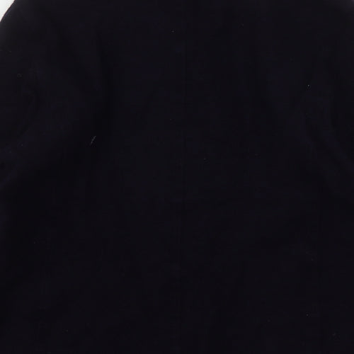 Fisser Womens Blue  Polyester Basic Button-Up Size 12 Collared