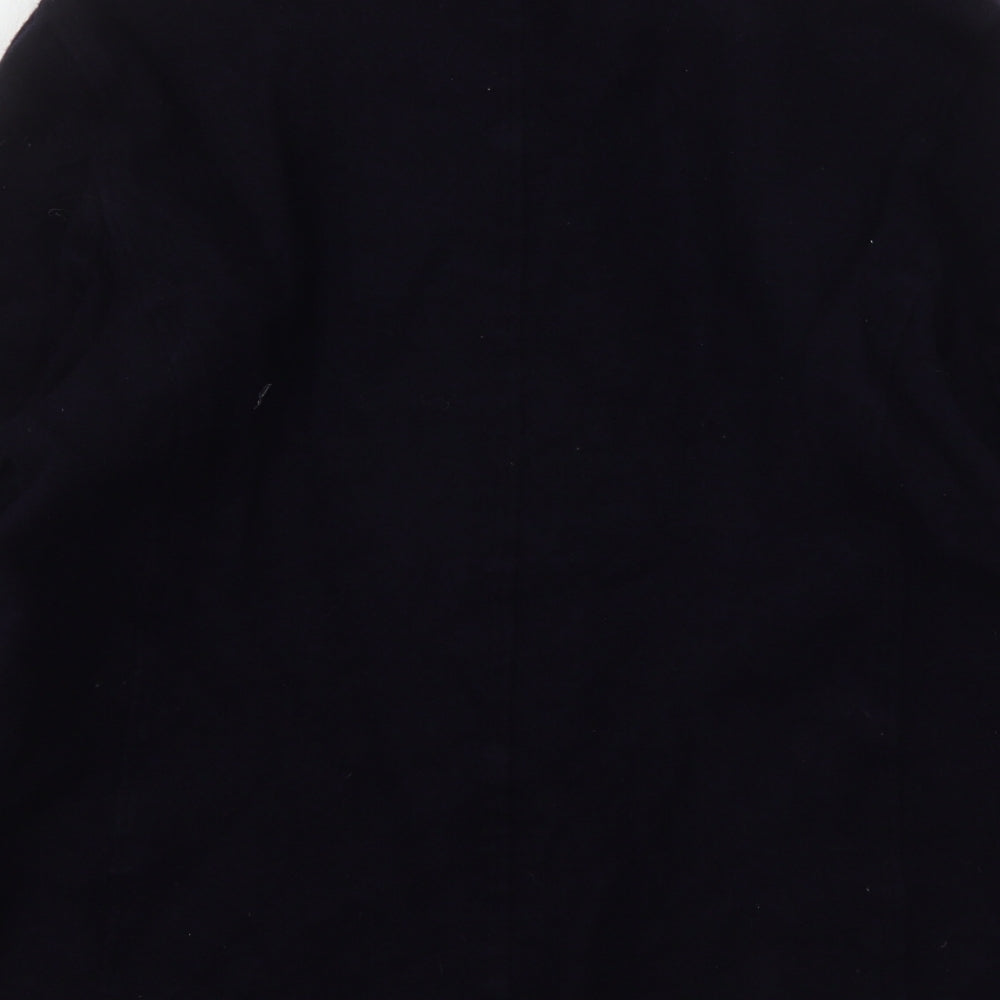 Fisser Womens Blue  Polyester Basic Button-Up Size 12 Collared