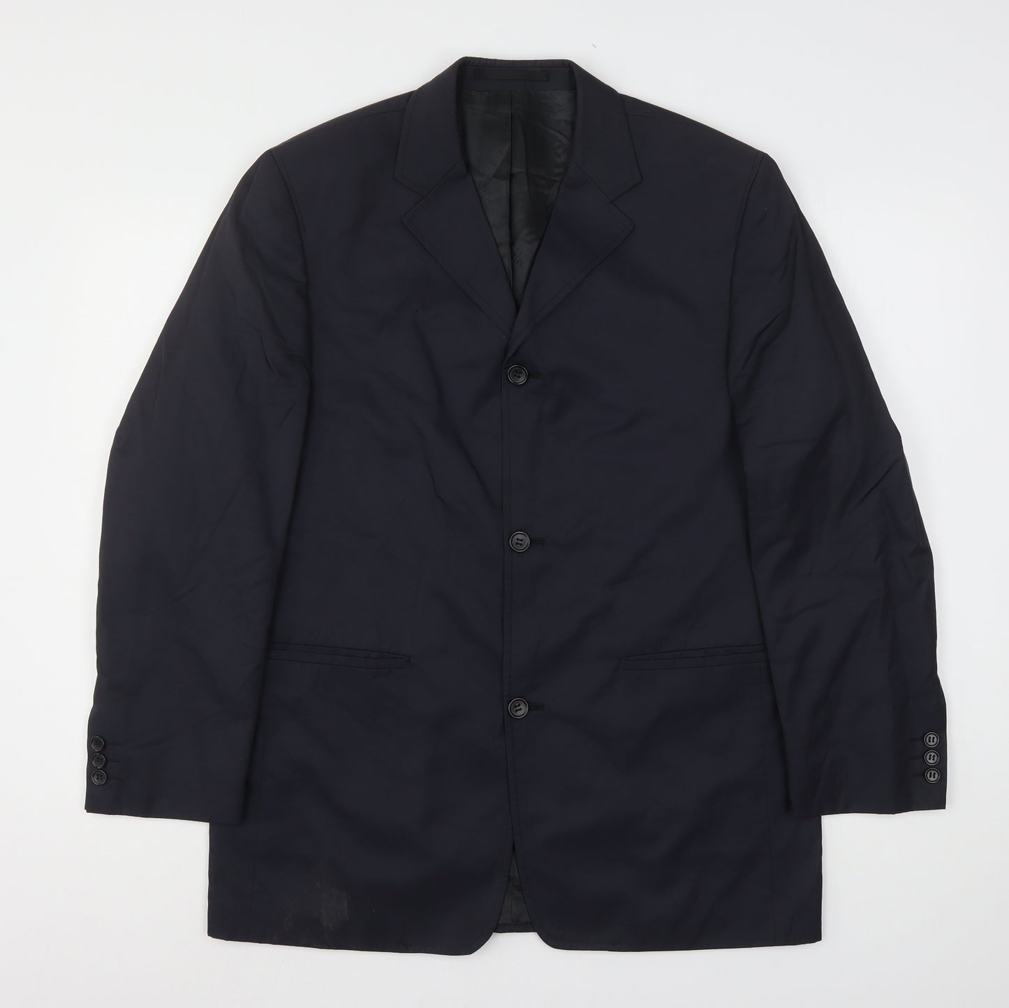 Milan Collection  Mens Blue  Cotton Jacket Suit Jacket