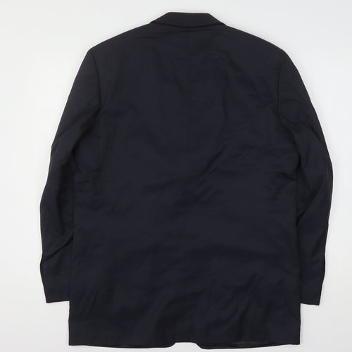 Milan Collection  Mens Blue  Cotton Jacket Suit Jacket