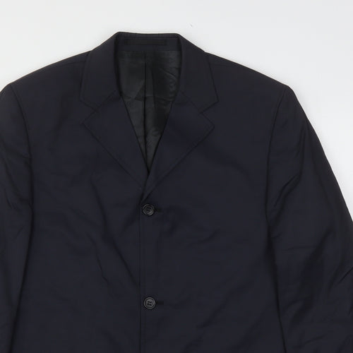 Milan Collection  Mens Blue  Cotton Jacket Suit Jacket