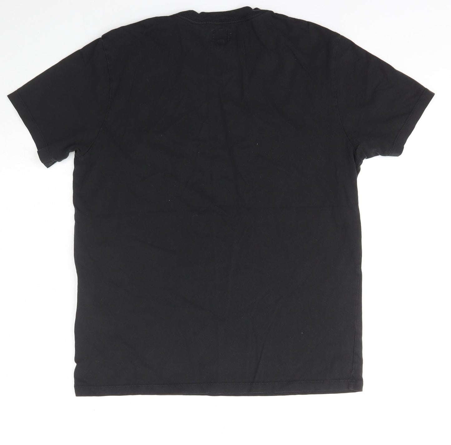 LEVIS Mens Black  Cotton  T-Shirt Size M Crew Neck