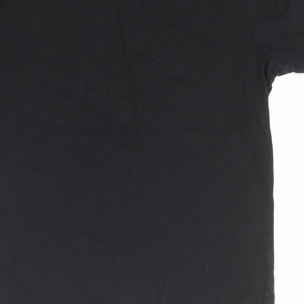 LEVIS Mens Black  Cotton  T-Shirt Size M Crew Neck