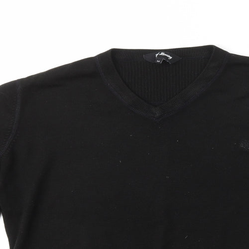 Red Herring Mens Black  Acrylic Pullover Sweatshirt Size M