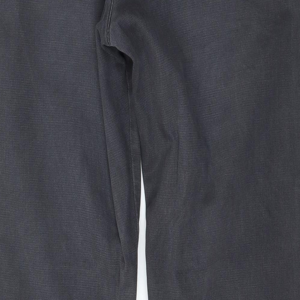 Bugatti Mens Grey  Cotton Straight Jeans Size 34 L32 in Regular