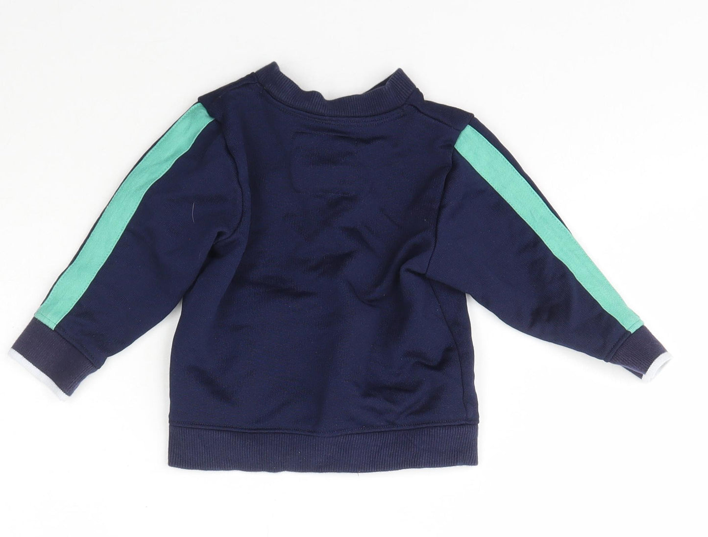 Jasper Conran Boys Blue  Cotton Full Zip Jumper Size 9-12 Months