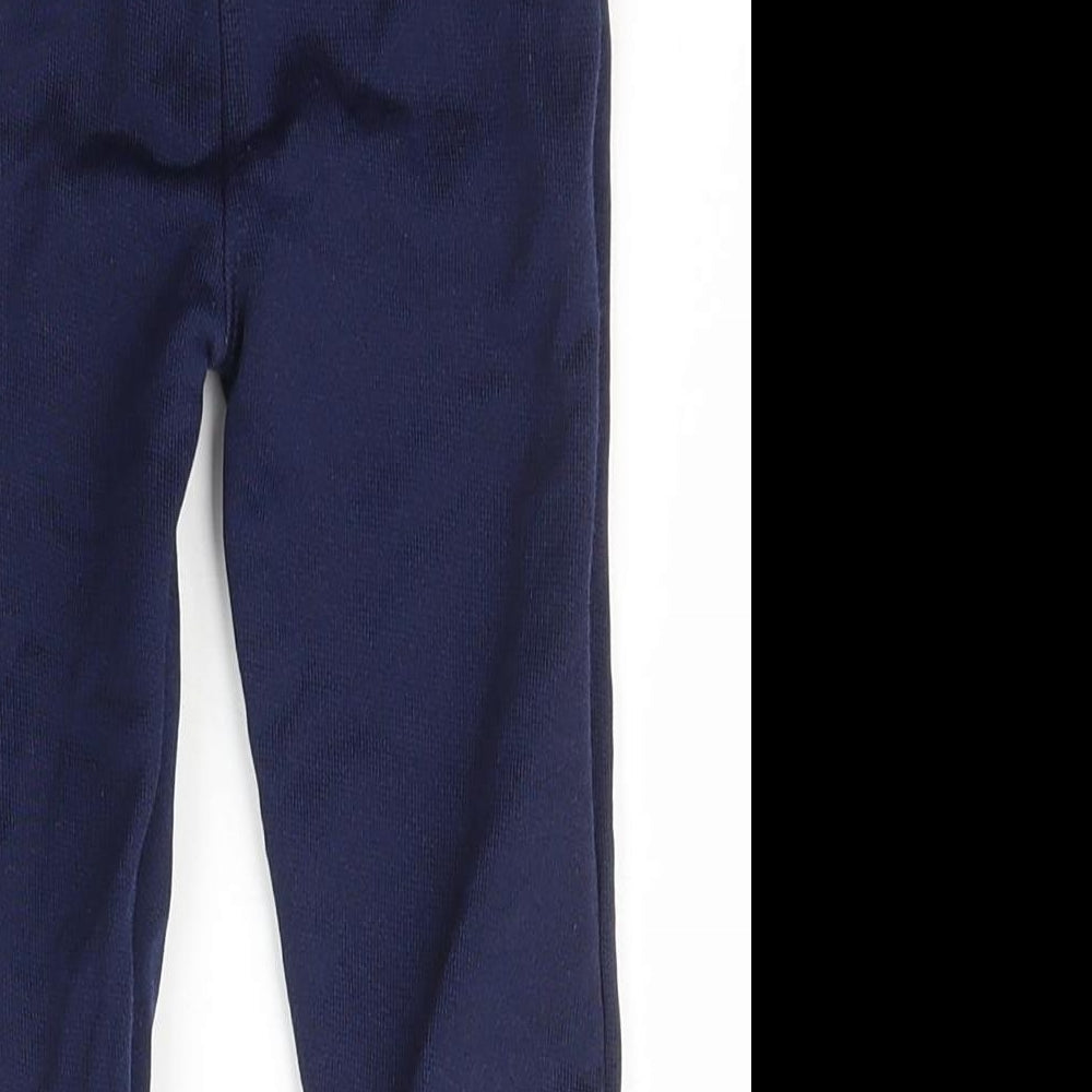 Jasper Conran Boys Blue  Cotton Jogger Trousers Size 9-12 Months