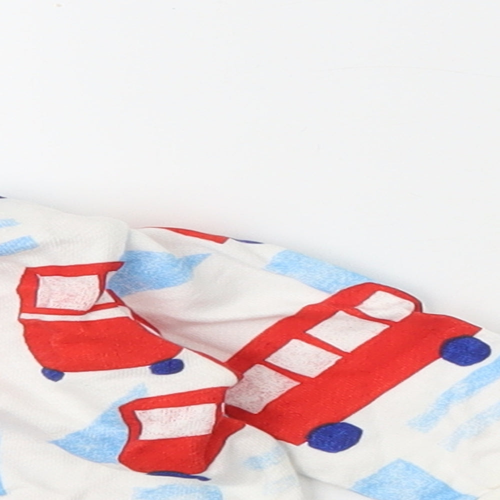 Marks and Spencer Boys White  Cotton Trousers Set Outfit/Set Size 3-6 Months
