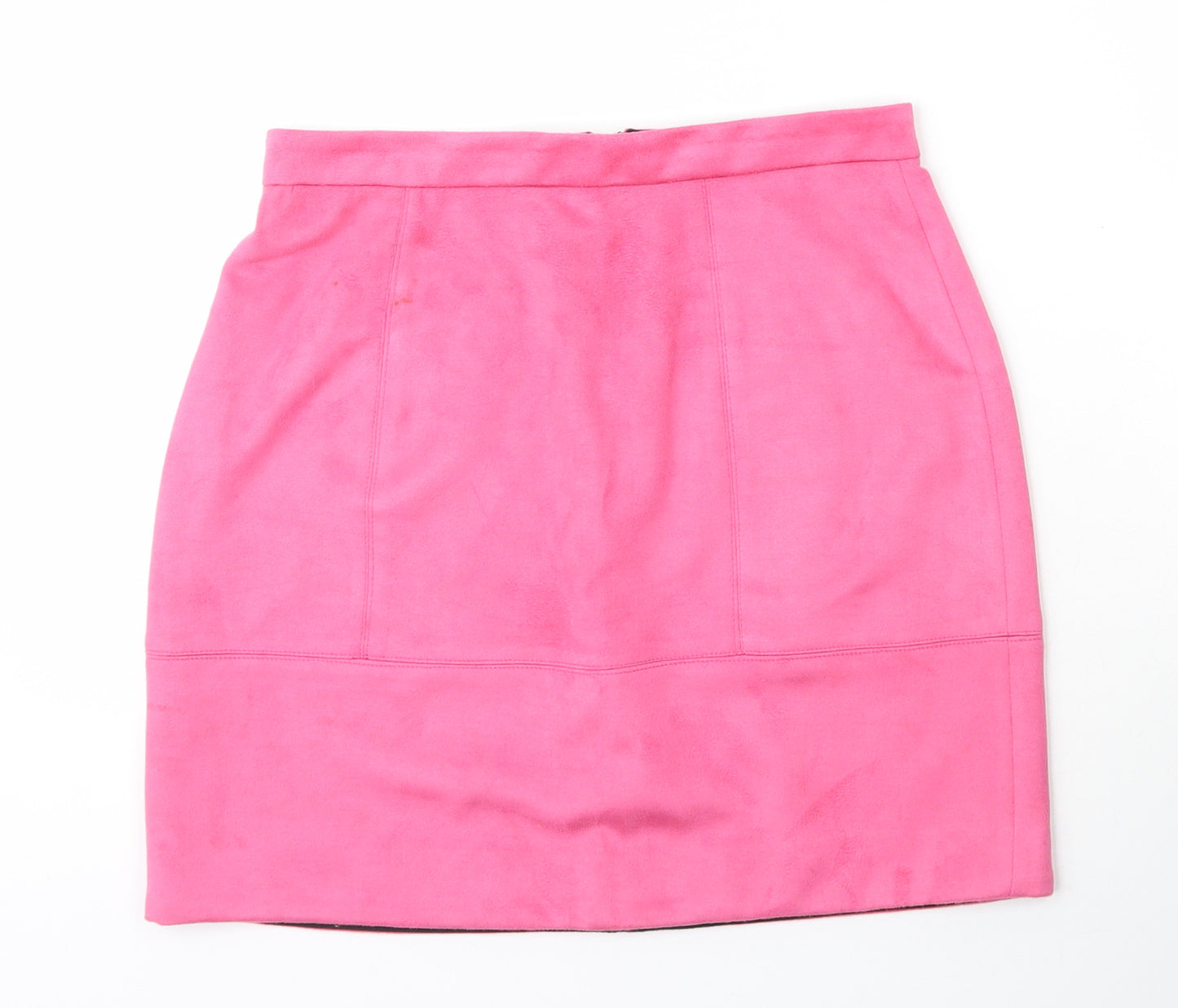 River Island Womens Pink  Polyester A-Line Skirt Size 8