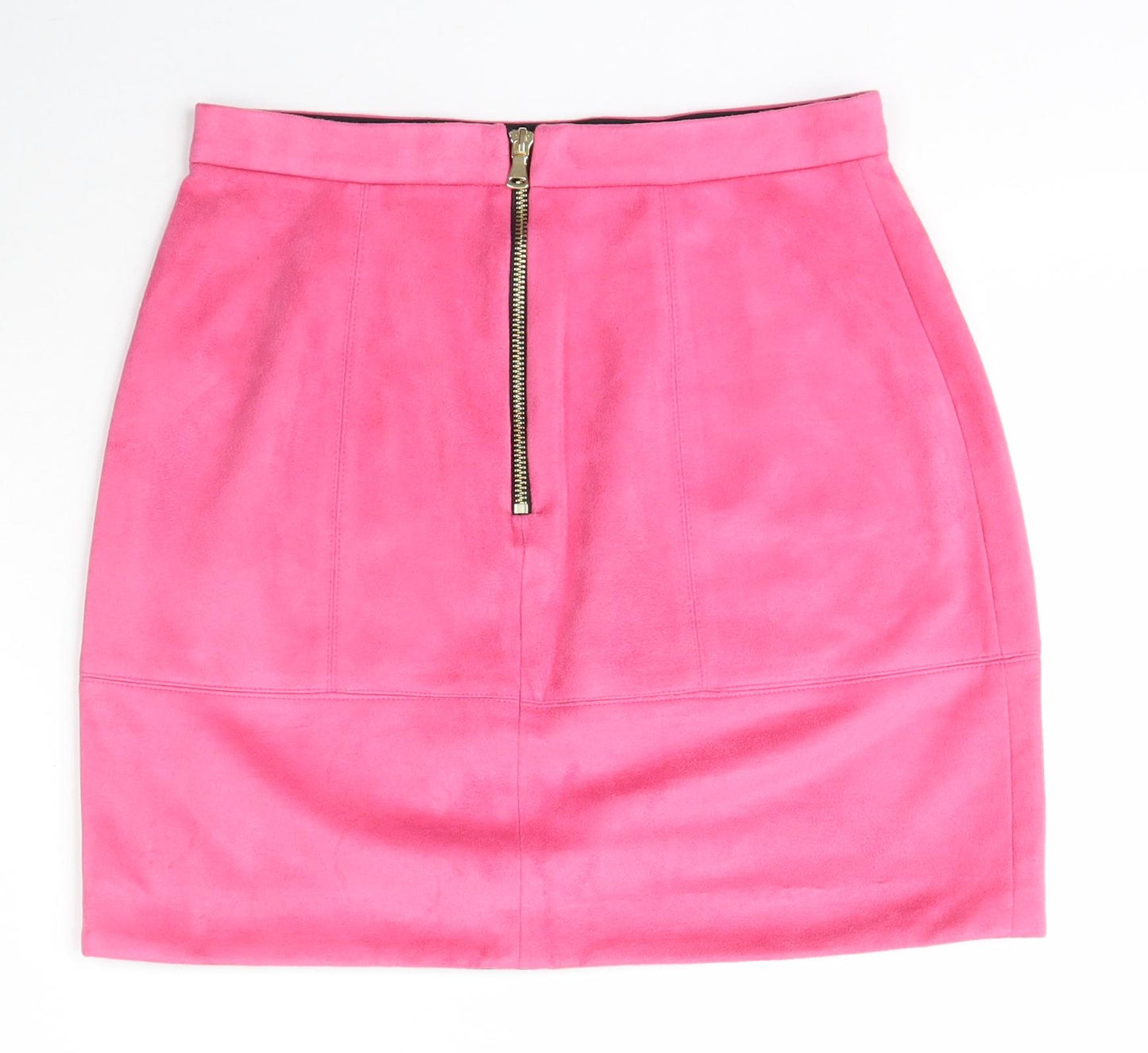 River Island Womens Pink  Polyester A-Line Skirt Size 8