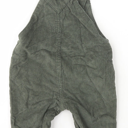 F&F Boys Green  Cotton Dungaree One-Piece Size 6-9 Months