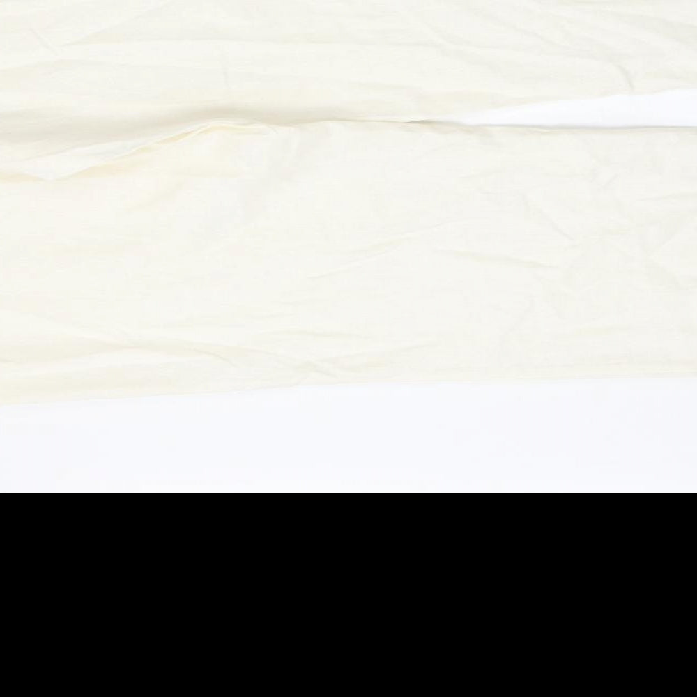 BM Collection Womens White  Linen Trousers  Size 14 L30 in Regular Hook & Eye