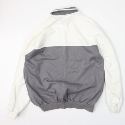 Marks and Spencer Mens White  Cotton Pullover Sweatshirt Size M