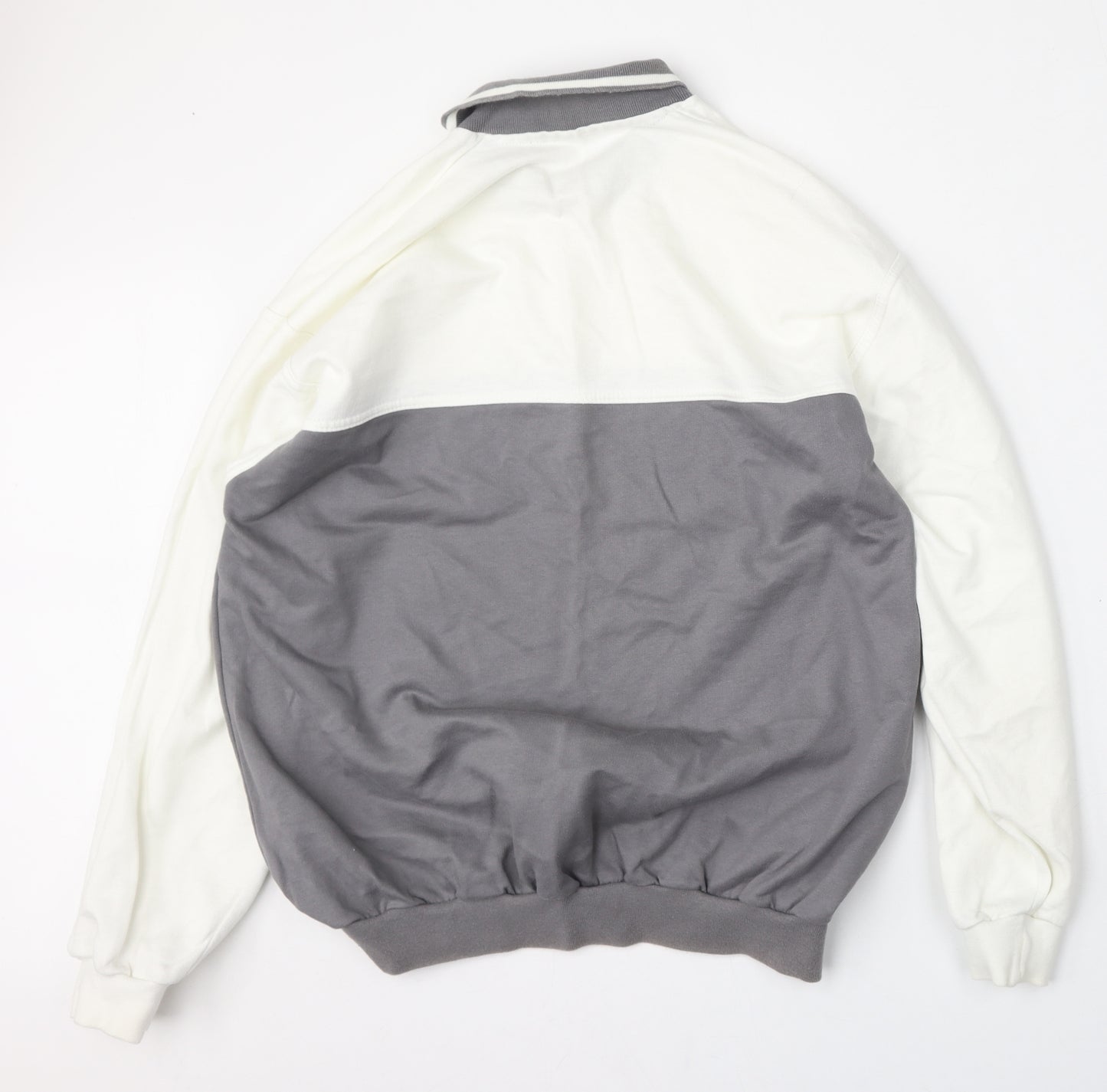 Marks and Spencer Mens White  Cotton Pullover Sweatshirt Size M