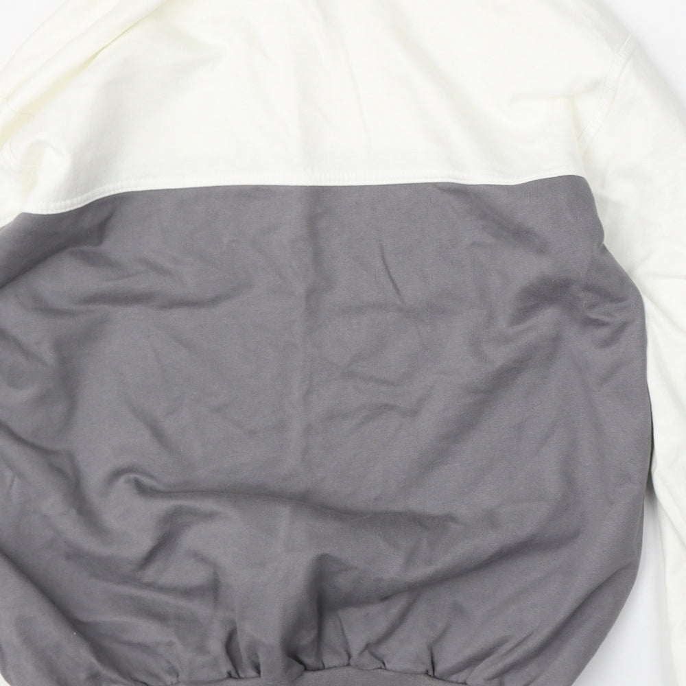 Marks and Spencer Mens White  Cotton Pullover Sweatshirt Size M